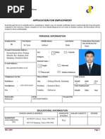 Application For Employment