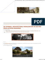 3D Tutorial - Architectural Visualisation in 3ds Max From Autocad Drawings - Stay in Wonderland