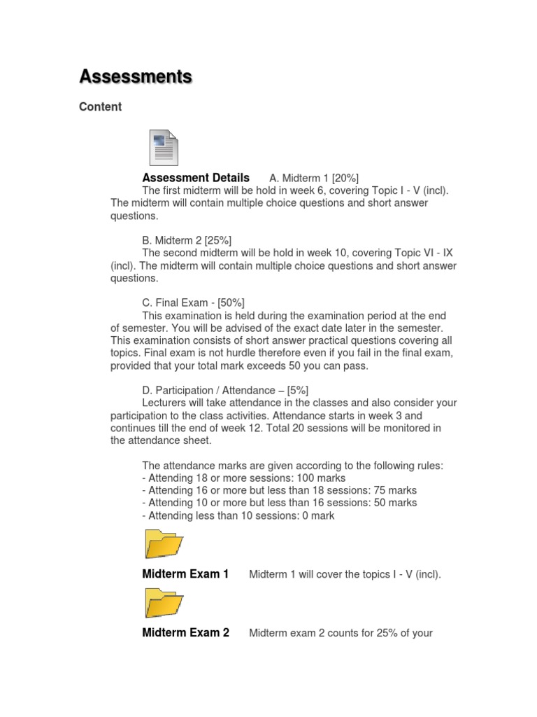 Assessments | PDF
