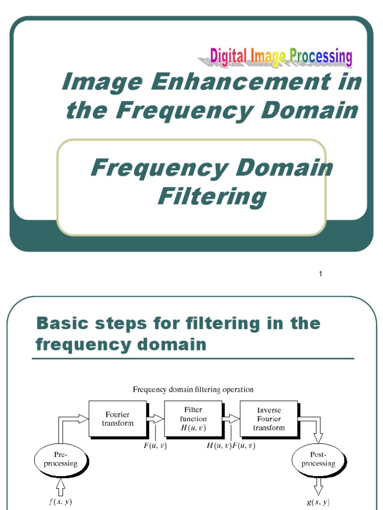 Frequency Domain Image Enhancement | PDF | Discrete Fourier Transform ...