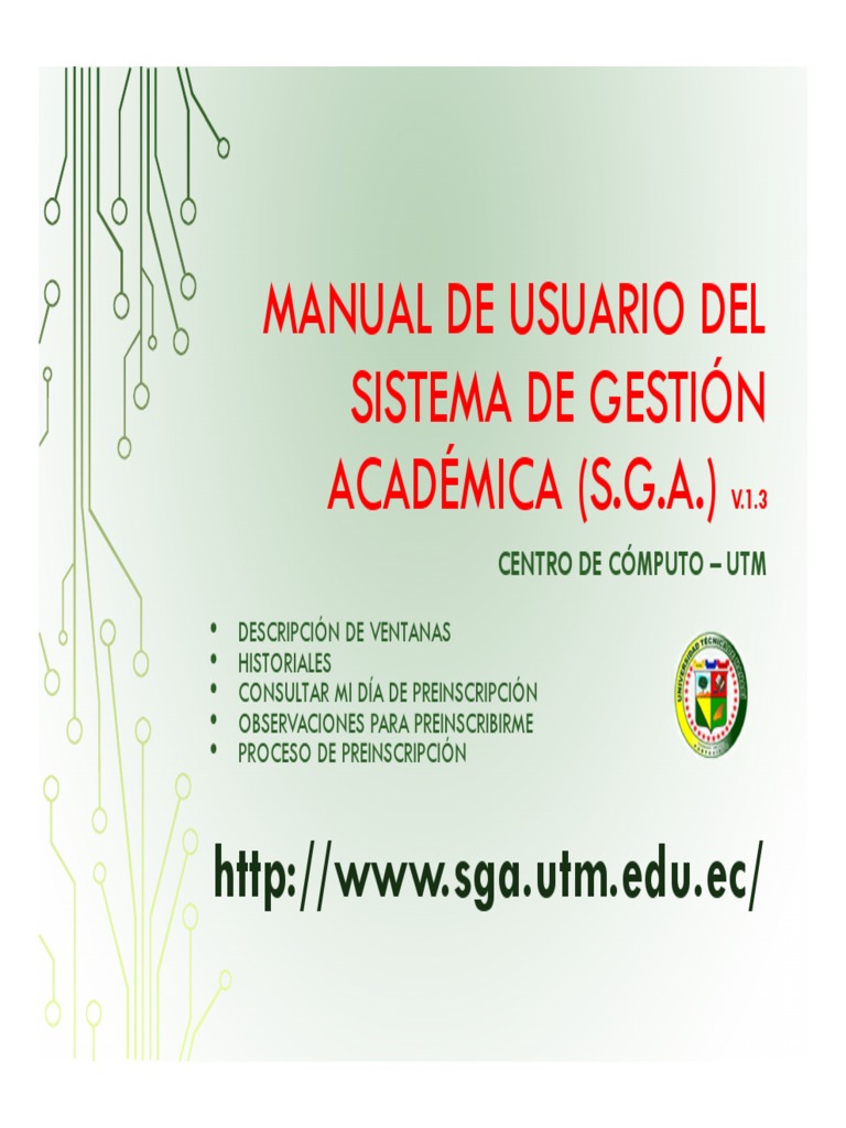Manual Preinscripción SGA UTM | PDF | Google Chrome | Point and Click