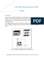 Capacitance of a 3 D Interconnect in a VLSI Circuit 18