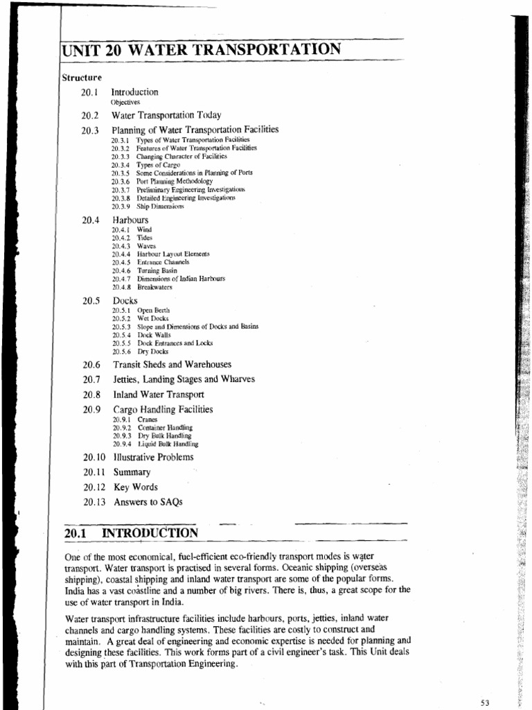 Water Transportation | PDF