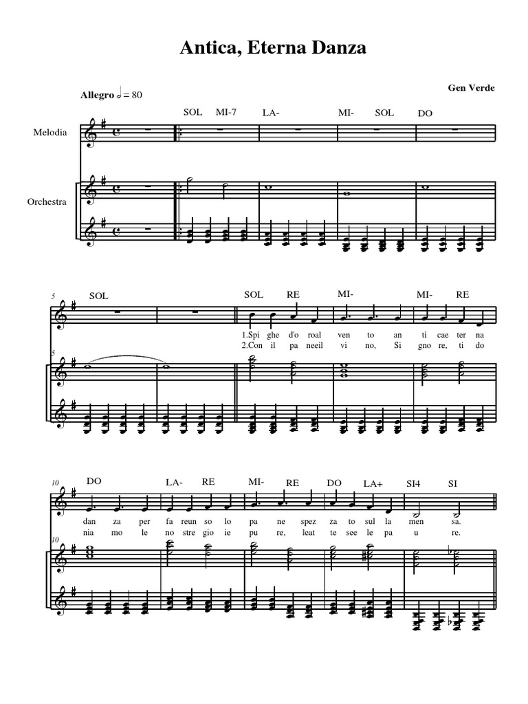Antica Eterna Danza Testo E Accordi