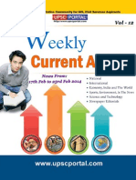 Weekly Current Affairs Update for IAS Exam Vol 12 17th February 2014 to 23rd February 2014