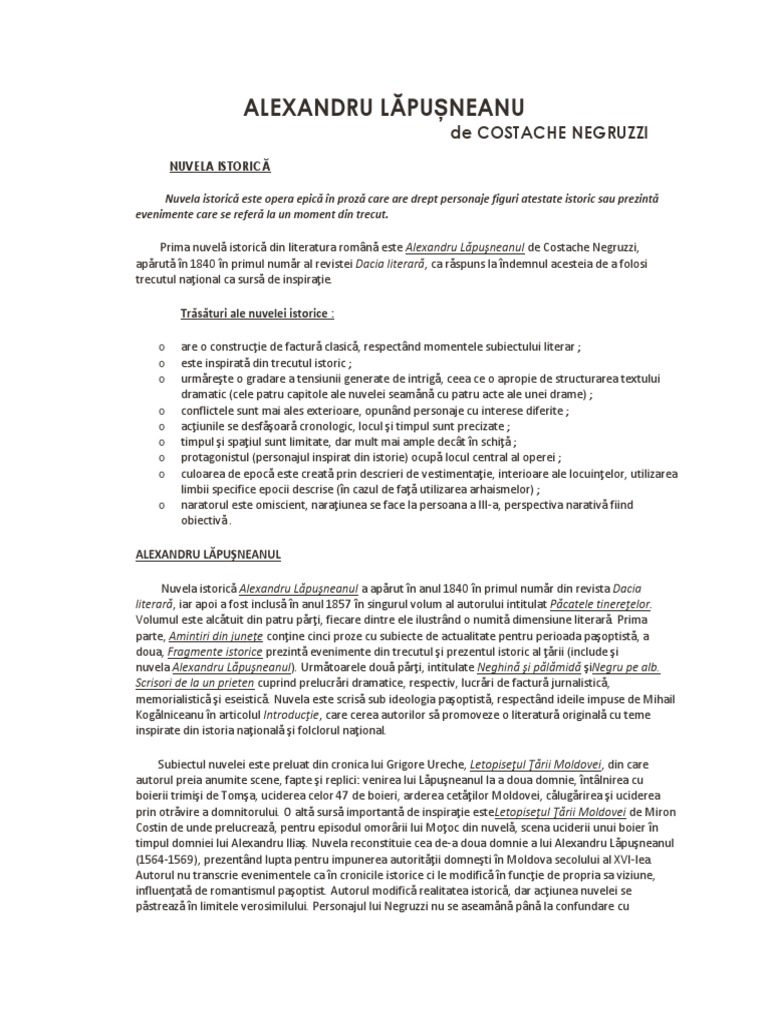 Alexandru Lapusneanul | PDF
