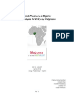 Retail Pharmacy in Nigeria - Walgreens Entry Strategy