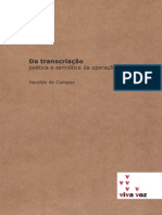 106465199 Haroldo de Campos Da Transcriacao Poetica e Semiotica Da Operacao Tradutora