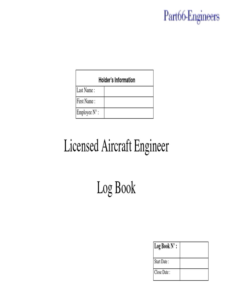 Part 66 LAE Logbook | PDF | Business
