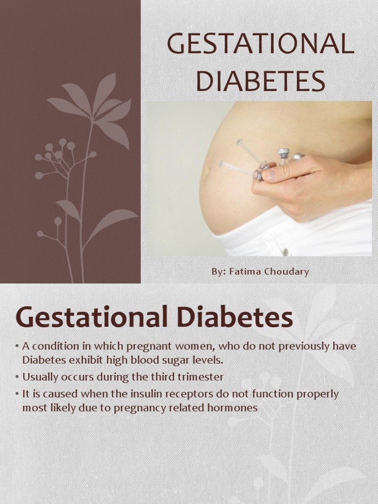 gestational diabetes mellitus case presentation ppt