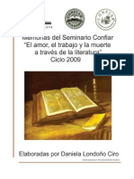 Memorias Seminario Literatura 2009