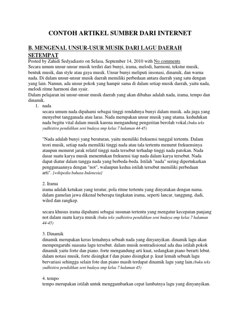 Contoh Kliping Dari Aneka Contoh