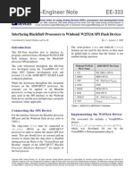 Engineer-to-Engineer Note EE-333: Interfacing Blackfin® Processors To Winbond W25X16 SPI Flash Devices