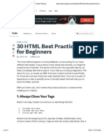 30 HTML Best Practices For Beginners