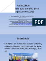 Aula EXTRA (Substâncias) – Físico-química