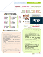 Adjective Formation Negative Prefixes