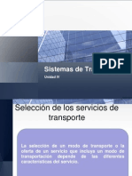 Selección modos transporte