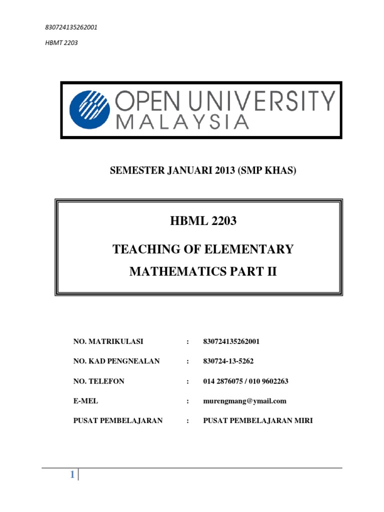 HBMT 2203 - 830724135262001 | PDF