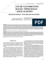 Modelos de Yacimientos Tipologia y Aplicaciones