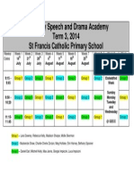 speech and drama lessons term 3 timetable