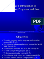 Chapter 1 Introduction To Computers, Programs, and Java