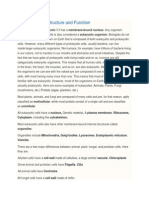 Eukaryotic Cell Structure and Function