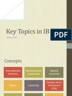 Conclusison Key Topics in IB