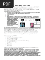 Fisiopatologia dell'Equilibrio Acido-base