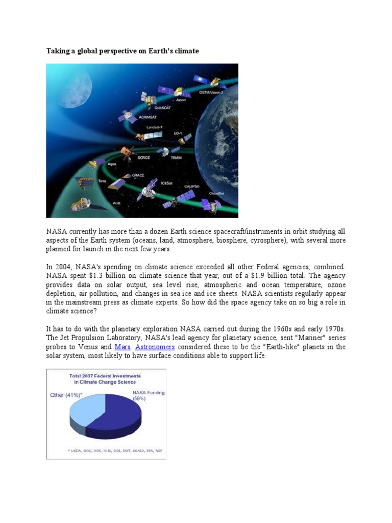 Global Climate Change NASA's Role | PDF | Nasa | Climate Change