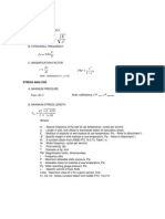 Thermowell Wake Frequency and Stress Calculation