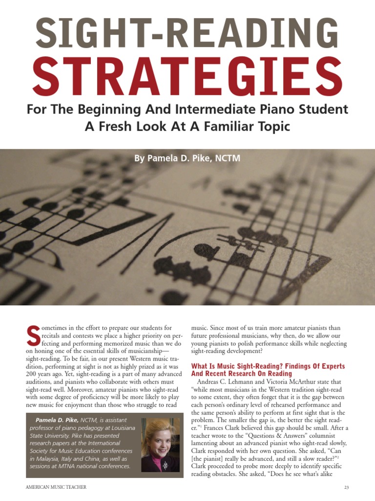 Sight Reading | PDF