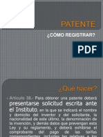 Registro patentes