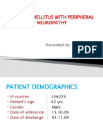 Diabetes Mellitus With Peripheral Neuropathy: Presented By: Amol Lavate