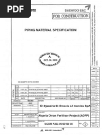 Pipe Material Specification