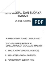 Ilmu Sosial Dan Budaya Dasar