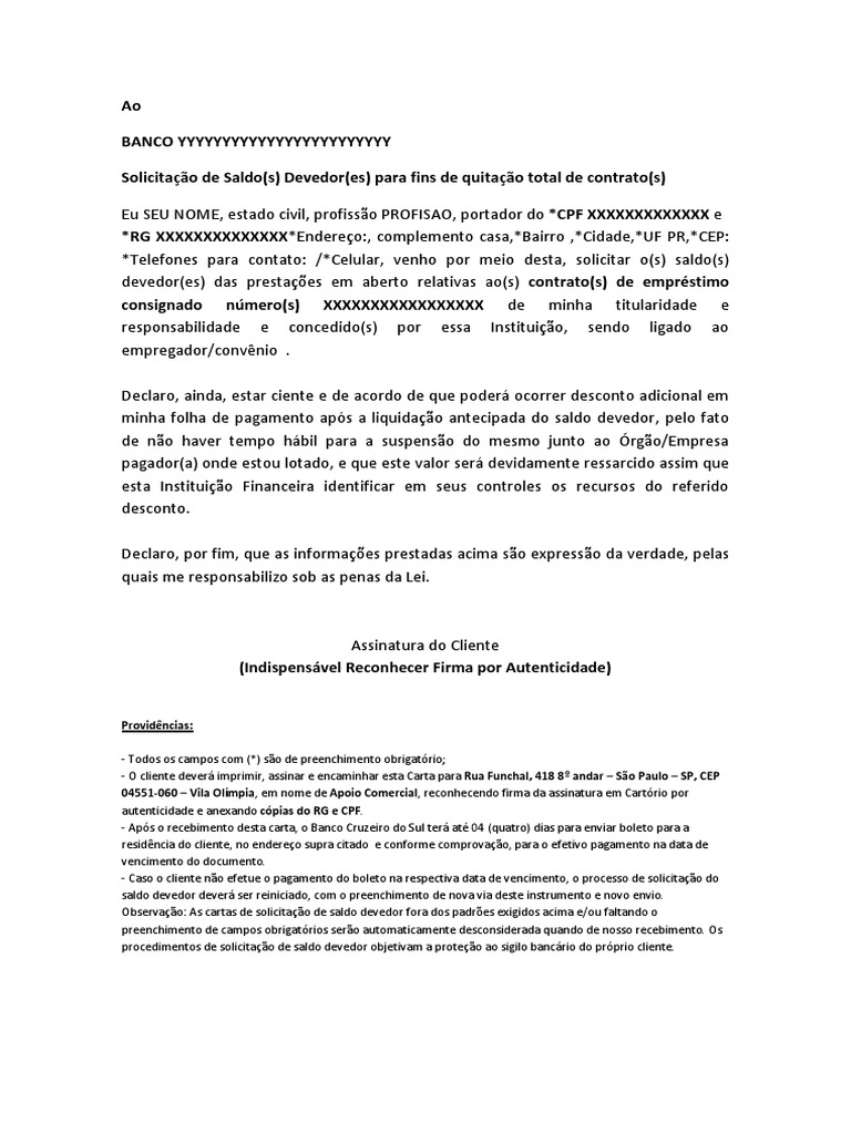 Qual é A Finalidade De Uma Carta De Solicitação