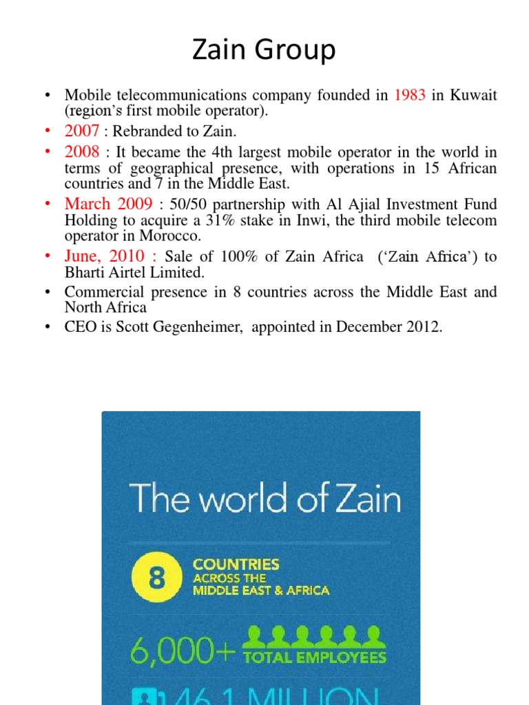 Zain Group Overview and Operations | PDF