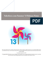 Salesforce Summer13 Release Notes