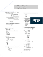 Form 5: Chapter 12 (Progressions) SPM Practice Fully Worked Solutions