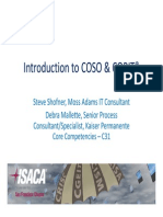Introduction To Coso & Cobit