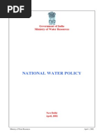 National Water Policy 2002