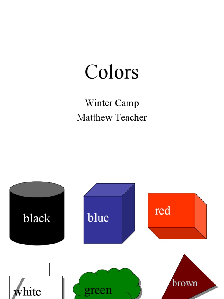 Colors: Winter Camp Matthew Teacher | PDF