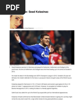Player Profile Sead Kolasinac