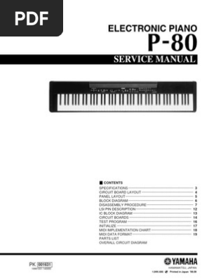 Original YAMAHA CLAVINOVA Piano CVP-83SW SERVICE MANUAL | eBay