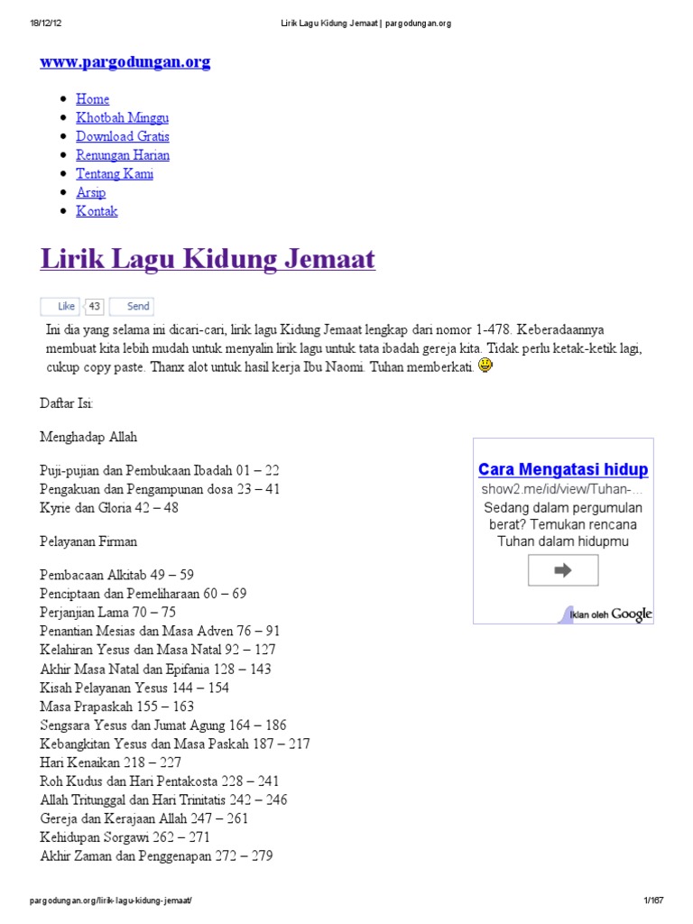 Lirik Lagu Kidung Jemaat _ pargodungan.pdf