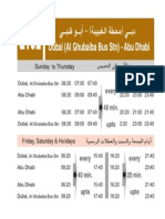 Dubai to Abudhabi Bus