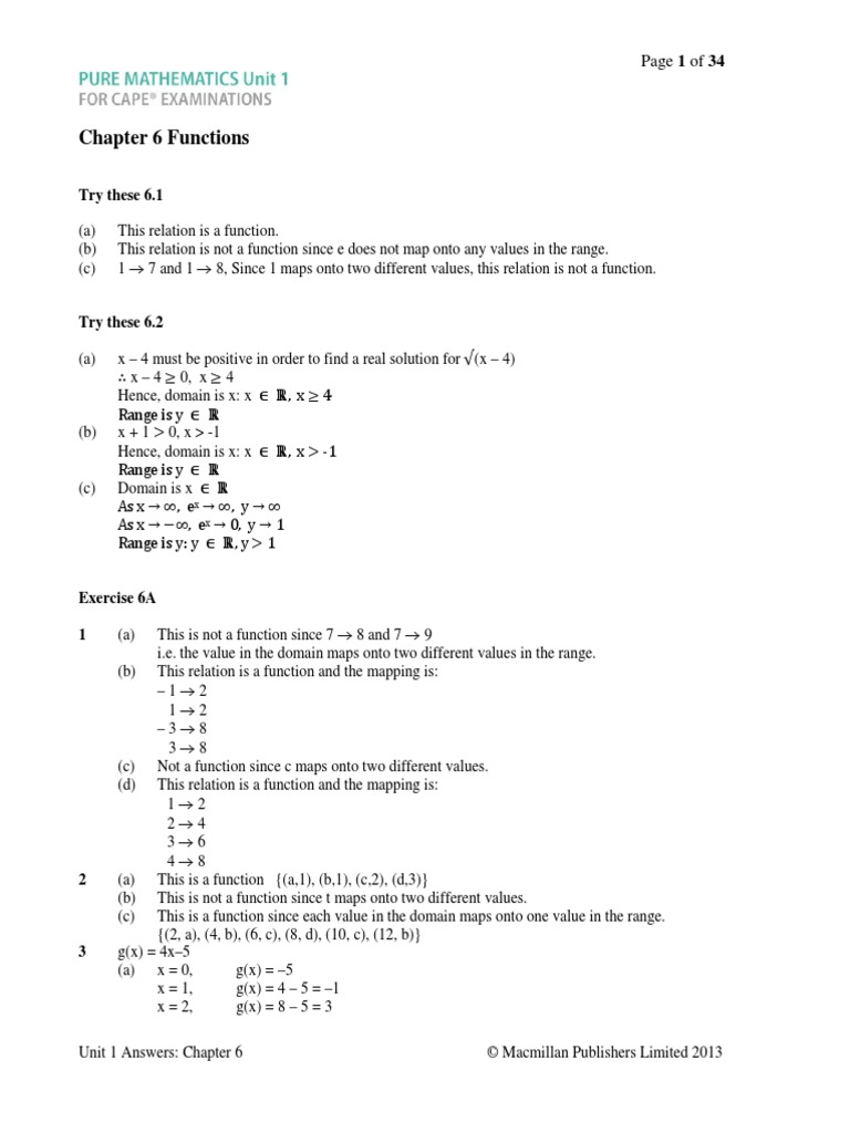 Unit 1 Chapter 6 Answers | PDF | Mathematical Logic | Mathematical ...