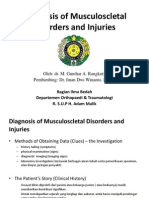 Diagnosis of Musculoscletal Disorders and Injuries