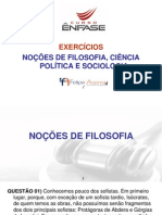 I207 Material Slides Exercicios Nocoes de Filosofia Ciencia Politica e Sociologia