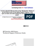HP DeskJet 400 Series Service Manual